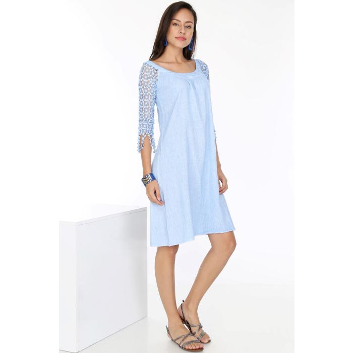 KOLLARI SARKIT DANTELLİ ELBİSE MODEL 06