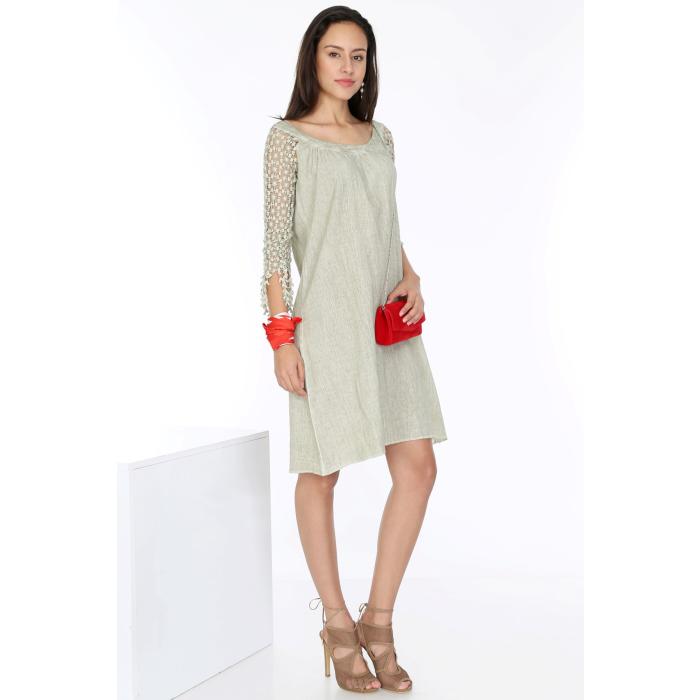 KOLLARI SARKIT DANTELLİ ELBİSE MODEL 06