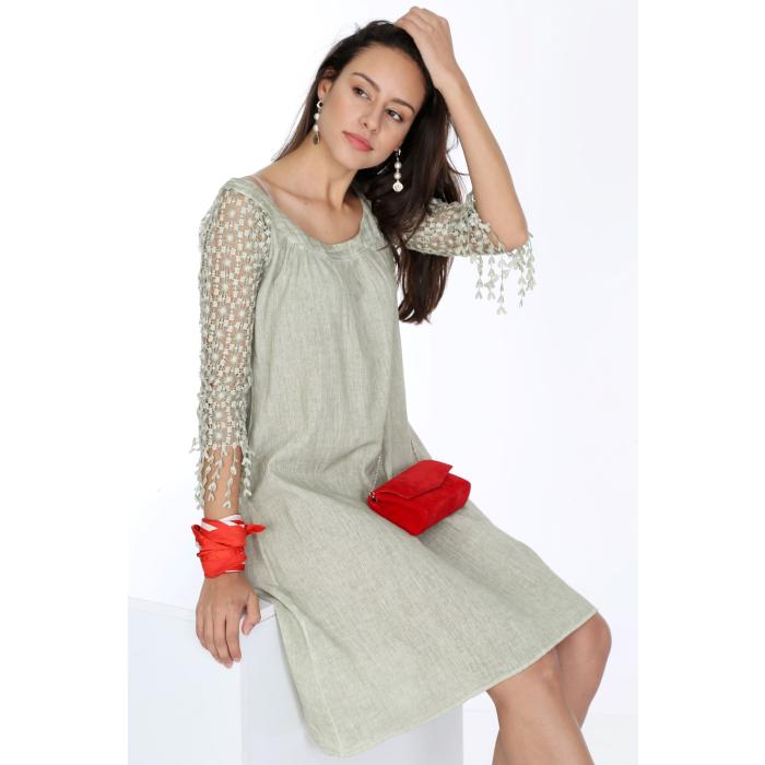 KOLLARI SARKIT DANTELLİ ELBİSE MODEL 06
