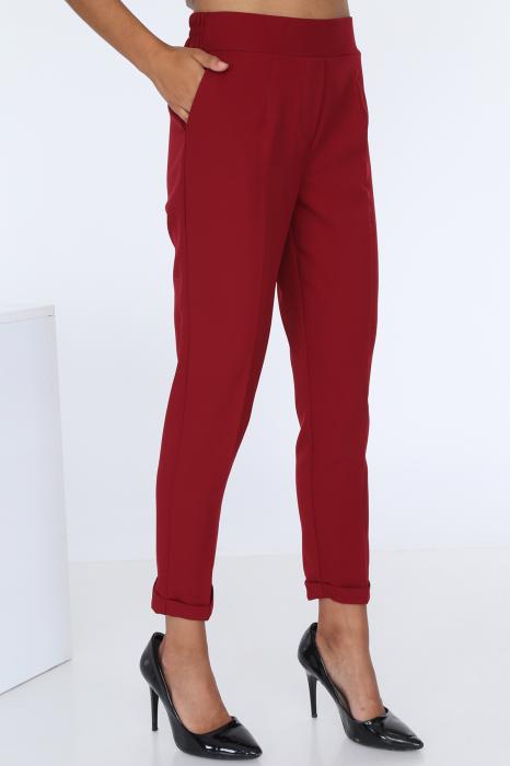 BELİ LASTİKLİ DUBLE PAÇA PANTOLON