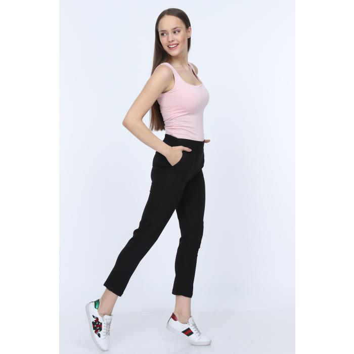 BELİ LASTİKLİ DUBLE PAÇA PANTOLON