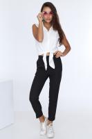 BELİ LASTİKLİ DUBLE PAÇA PANTOLON