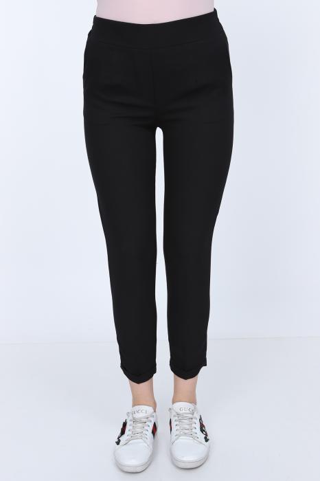BELİ LASTİKLİ DUBLE PAÇA PANTOLON
