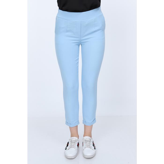 BELİ LASTİKLİ DUBLE PAÇA PANTOLON